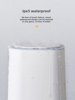Poubelle intelligente en plastique ELPHECO, commande tactile, couvercle à fermeture automatique, design luxueux, utilisation multi-espaces intérieur/extérieur