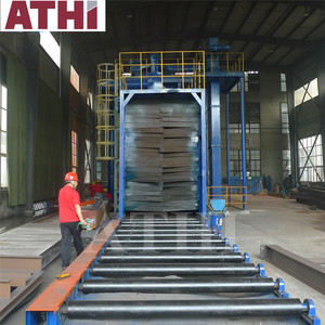 ขายเครื่องพ่นทรายเหล็กโปรไฟล์ H เหล็กคานประเภทอัตโนมัติ อุปกรณ์ยิงระเบิด - Product Image 4