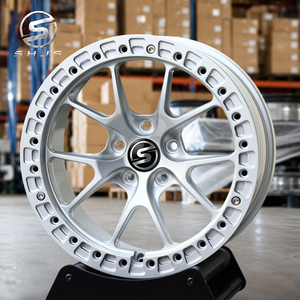 Rueda de Aleación con Diseño de Rayos Divididos en Plata Brillante y Cara Cóncava, Rin de Alto Rendimiento para Autos Europeos, Japoneses y Estadounidenses - Product Image 4