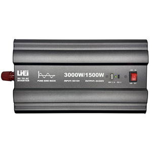 Liheli 3000W xe điện biến tần 3000W 12V 24V 48V DC đến 220V AC tinh khiết Sine Wave với USB và Loại C đảo ngược kết nối bảo vệ - Product Image 3