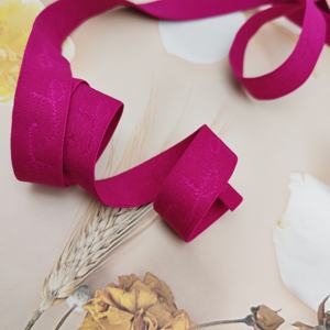 Sangle élastique en nylon couleur unie (noir, blanc, rouge) avec logo personnalisé pour vêtements féminins, bretelles et accessoires de lingerie - Product Image 2