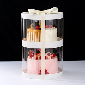 Hot Sale 6-8 Inch Food Grade Round White Muffin Cake Packaging Box