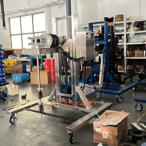 Heavy-Duty Stainless Steel IBC Barrel Mixer: Pneumatic Dispersion Machine for Liquid-Solid Raw Material Blending - Product Image 2