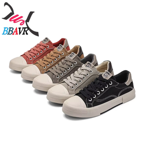 Zapatillas de Lona Transpirables para Hombre - Zapatos de Goma Vulcanizada Sin Cordones para Caminar, Calzado Casual Cómodo para Primavera/Otoño - Product Image 5