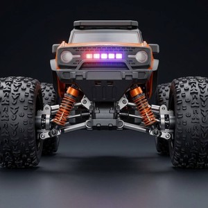 <span class=keywords><strong>Voiture</strong></span> RC 4x4 à grande vitesse à l'échelle 1:20, 40 km/h, moteur à balais, télécommande 2,4 GHz, camion tout-terrain, éclairage LED, étanche - Product Image 4