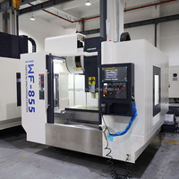 Centre d'usinage CNC vertical compact WEIFU WF-855 de haute qualité, 12000 tr/min, système FANUC 3 axes, broche automatique BT40, pour le métal