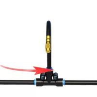 Kit d'irrigation goutte à goutte avec buse de brumisation réglable, système d'arrosage automatique pour jardin, serre, cour et refroidissement des plantes