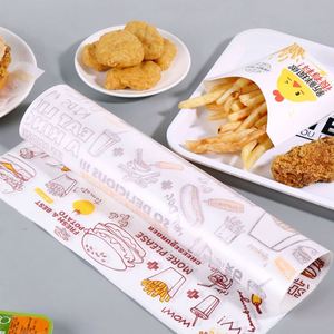 Custom Logo <b>Printed</b> Greaseproof Sandwich Wrap Burger Wrapper <b>Paper</b> Food Wrapping Wax <b>Paper</b> Sheet Custom Deli <b>Paper</b> - Product Image 2