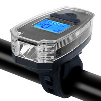 Ordinateur de vélo sans fil 3 en 1, phare de vélo sans fil, montre à code sans fil avec lampe, équipement multifonctionnel