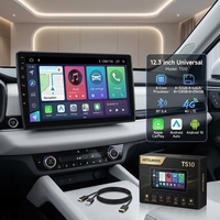 Radio Multimedia Inalámbrica con Pantalla para Auto, Carplay, Android Auto, Linux, GPS, OBD2, DSP, Portátil, para Mitsubishi Pajero 2005-2011
