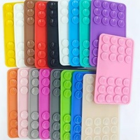 Support de téléphone adhésif en silicone personnalisé avec logo promotionnel, vente en gros, support à ventouse avec 24 ventouses pour cadeaux promotionnels