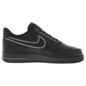 Nike Air Force 1 '07 Chaussures de basket-ball en cuir unisexe noir gris froid Sundial - Product Image 2