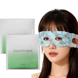 Máscara Ocular Fría Desechable Natural con Hueco en el Centro, Máscara de Hielo Autoenfriable <span class=keywords><strong>para</strong></span> Ojos Secos con Artemisia o Sin Perfume - Product Image 2