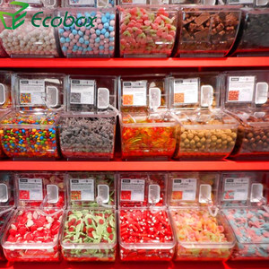 Ecobox Good sealed Food Grade Plastic Candy <strong>Bins</strong> Box Container for Bulk Dry Food <strong>Grain</strong> Cereal <strong>Grain</strong> - Product Image 2