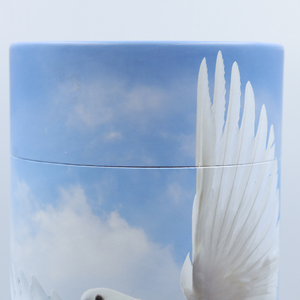 JS-PU011 <strong>Biodegradable</strong> Paper <strong>Urn</strong> for Ashes Wholesale Funeral Keepsake <strong>Urns</strong> and Cremation Scattering Tubes for Pets