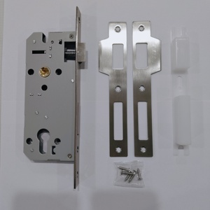 BBdhome hiện đại an ninh 201 thép không gỉ Bảng điều chỉnh đôi tấn công bằng gỗ lối vào cửa 4585 Lỗ mộng Khóa cơ thể - Product Image 2