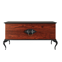 Meubles de chambre à coucher, table d'appoint de style moderne, rangement, décoration, tables de chevet de luxe avec tiroir secret et finition élégante en acajou