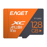 EAGET Vente en gros Carte SD personnalisée 32 Go 64 Go 128 Go Classe 10 U3 SD pour téléphone Tarjeta Carte SD Mini Cartes mémoire en plastique TF