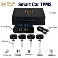 Kit TPMS Solar de Desarrollo Propio, Sensor MLD-B24, Host Solar MLD-R02, 500mAh, ±0.1Bar para Todos los Coches, Fábrica OEM y ODM