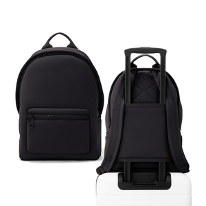 Ba lô Neoprene tùy chỉnh, hàng có sẵn, bán buôn, unisex, di động, chống thấm nước, ba lô thể thao du lịch màu đen dành cho nữ - Product Image 1