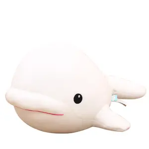 Lindo animal de peluche figura de juguete beluga ballena mar animal personalizado juguete de peluche mascota regalo