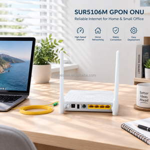 XPON ONU 1GE+3FE 1POTS con Antena Externa de 5dBi WiFi ONT Puerto SC 12V 1A Compatible con PPPOE Firmware Multi Idioma - Product Image 4