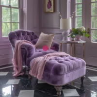 Fauteuil inclinable Yicheng de style français moderne et antique, design contemporain avec revêtement en tissu, chaise de salon