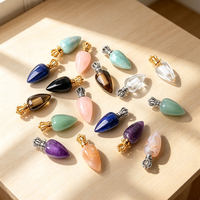 Nouveauté 2026 : Pendentif Bouteille d'Huile Essentielle en Cristal Naturel pour la Fabrication de Bijoux