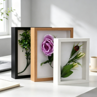 Fabricación Profesional de Caja de Sombra Decorativa de MDF con Lentejuelas Plateadas Brillantes, Impresión UV Ecológica y Creativa, Moderna para Montar en la Pared