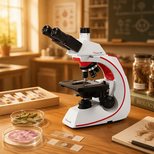 Phenix Mikroskop für Labor BMC513-IPL-1000X Trinokulares Biologisches Mikroskop mit Rackles-Objekttisch Testausrüstung - Product Image 1