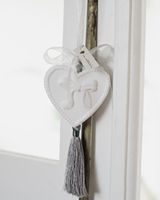 Diffuseur d'arômes en plâtre blanc personnalisé avec logo imprimé, forme sur mesure, pour huiles essentielles et pierres parfumées suspendues