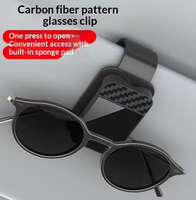 Clip de lunettes de soleil pour pare-soleil de voiture avec rangement pour cartes et billets – Support stable pour lunettes – Accessoire intérieur