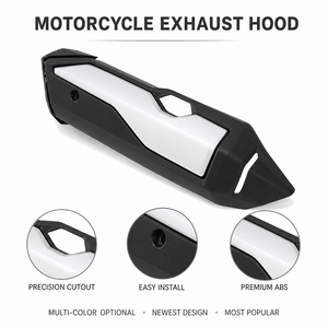 Cache-tuyau d'échappement, protection thermique, capot d'échappement pour Honda FORZA350 NSS350 NSS250 2021-2026 Noir mat, noir brillant, argent - Product Image 4