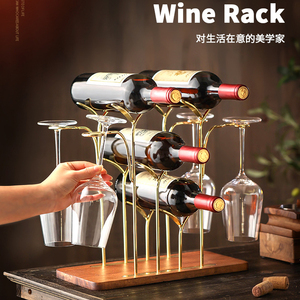 <span class=keywords><strong>Casier</strong></span> <span class=keywords><strong>à</strong></span> vin décoratif debout moderne affichage empilable tasse verre bouteille support de stockage <span class=keywords><strong>en</strong></span> <span class=keywords><strong>bois</strong></span> métal or luxe <span class=keywords><strong>casier</strong></span> <span class=keywords><strong>à</strong></span> vin - Product Image 3