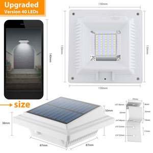 AJS005-40 Nouveaux Ressources Énergétiques 40 LED <span class=keywords><strong>Projecteur</strong></span> <span class=keywords><strong>Solaire</strong></span> Extérieur Concis pour Jardin et Pelouse, Lampadaire <span class=keywords><strong>Solaire</strong></span> LED - Product Image 6