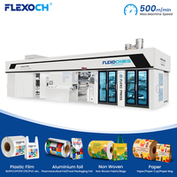 Máquina de Impresión Flexográfica CI de 6 Colores, Servoaccionamiento Completo, Sin Engranajes, 500m/Min, para Bolsas de Plástico de Embalaje de Alimentos, Películas de PE y BOPP