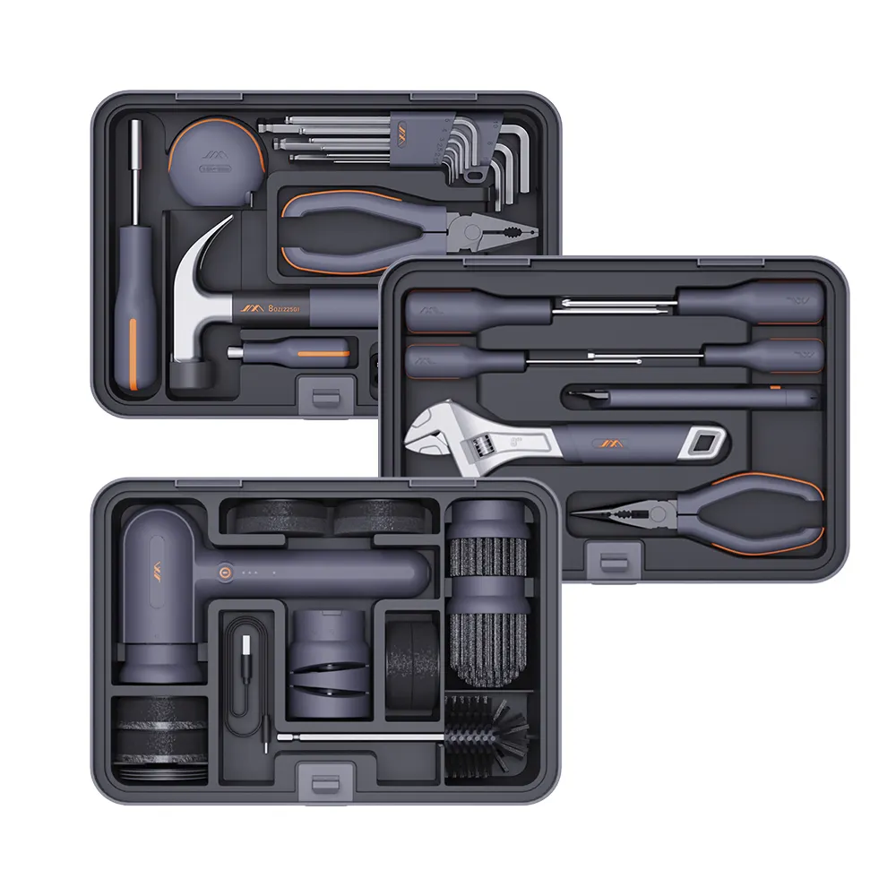 JIMIBOX-conjunto de herramientas de mano para el hogar, X3-ABH, combinación multifuncional