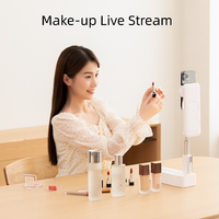 Bundle multifunzionale per creatori di contenuti, best-seller, con supporto per selfie espandibile, treppiede con montaggio superiore a 360 gradi, per dispositivi mobili.