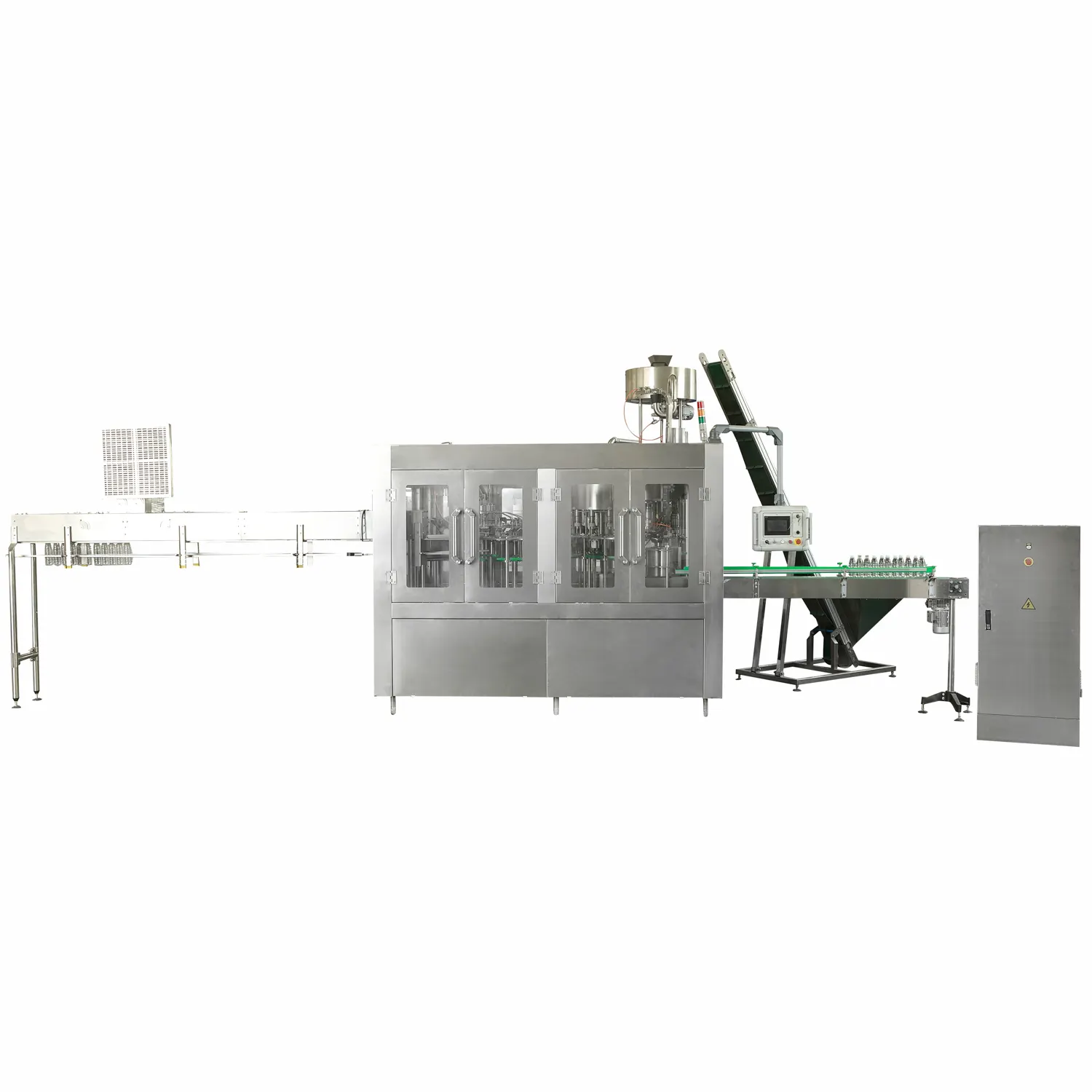 स्वचालित Monoblock Rinser भराव समाहर्ता 1 में 3 छोटे पानी की बोतल भरने की मशीन उत्पादन लाइन