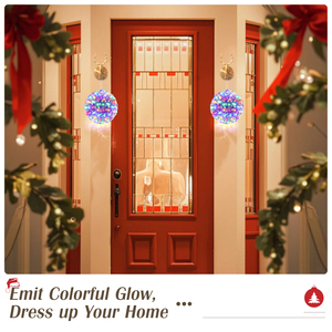 Giáng Sinh Ánh Sáng Bóng Hoa Anh Đào Hình Cầu 2 Gói Hoa Anh Đào Bóng 100 <span class=keywords><strong>LED</strong></span> Chuỗi Ánh Sáng Giáng Sinh Trang Trí Đèn - Product Image 2