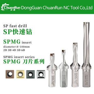 Mũi khoan SP U 8-<span class=keywords><strong>60mm</strong></span> | chèn có thể lập chỉ mục độ sâu 2d-6d | Chất làm mát bên trong | nhà máy trực tiếp - Product Image 2