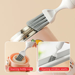 Novo Design Escova De Garrafa Limpador De Garrafa De Silicone Escova De Limpeza Tubo De Limpeza Do Bebê Leite De Água Garrafa De Escova conjunto - Product Image 2