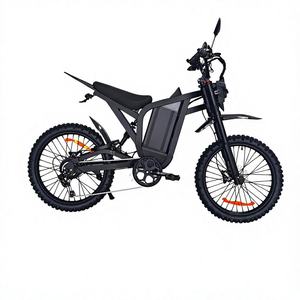 Vélo électrique tout-terrain 24 pouces, 7 vitesses, moteur roue arrière, adulte, style cyclomoteur, e-bike cross - Product Image 1
