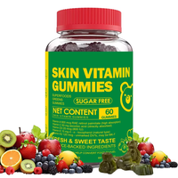 Gummies de biotine sans sucre OEM avec spiruline et complexe de vitamines Super Greens pour la peau, les cheveux, les ongles et l'éclat
