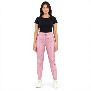Leggings Ajustados Estampados Cómodos de Primera Calidad para Mujer, Cintura Alta, Elásticos, Suaves, Transpirables, para Hacer Ejercicio, Correr, Yoga, Uso Diario Informal - Product Image 1