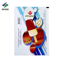 Emballage personnalisé pour glaces et bâtonnets glacés, film plastique laminé BOPP en rouleau pour l'emballage de barres glacées et de sucettes glacées
