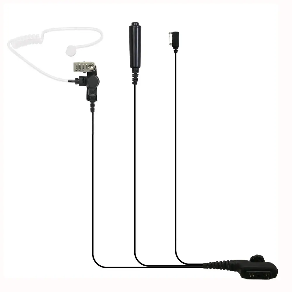 3-Wire Fbi Air Acoustic Tube Headset with Clear Tube Earpiece for EADS NOKIA AIRBUS Thr9 TH9 Compatible HDS-14