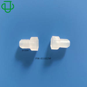 Tapón Roscado Hexagonal de Plástico PP PVDF 10-32UNF, Resistente a Químicos, Grado de Moldeo por Inyección - Product Image 1