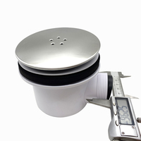 GUIDA 726168 Bandeja de ducha Drenaje 115mm PP Cuerpo Bañera Drenaje Fregadero de plástico Residuos para Baño