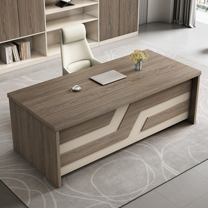 Gabinete y mesa <span class=keywords><strong>de</strong></span> <span class=keywords><strong>oficina</strong></span> <span class=keywords><strong>de</strong></span> altura ajustable <span class=keywords><strong>de</strong></span> madera para estación <span class=keywords><strong>de</strong></span> trabajo grande <span class=keywords><strong>de</strong></span> lujo moderno personalizado - Product Image 1